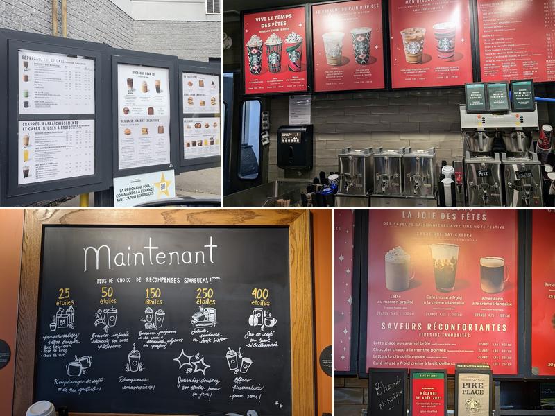 Starbucks Menu