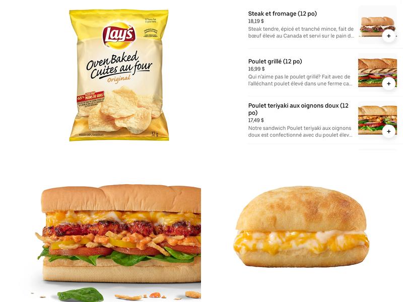 Subway Menu