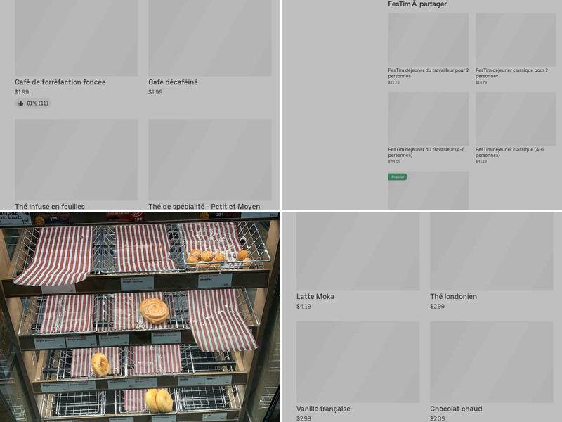 Tim Hortons Menu