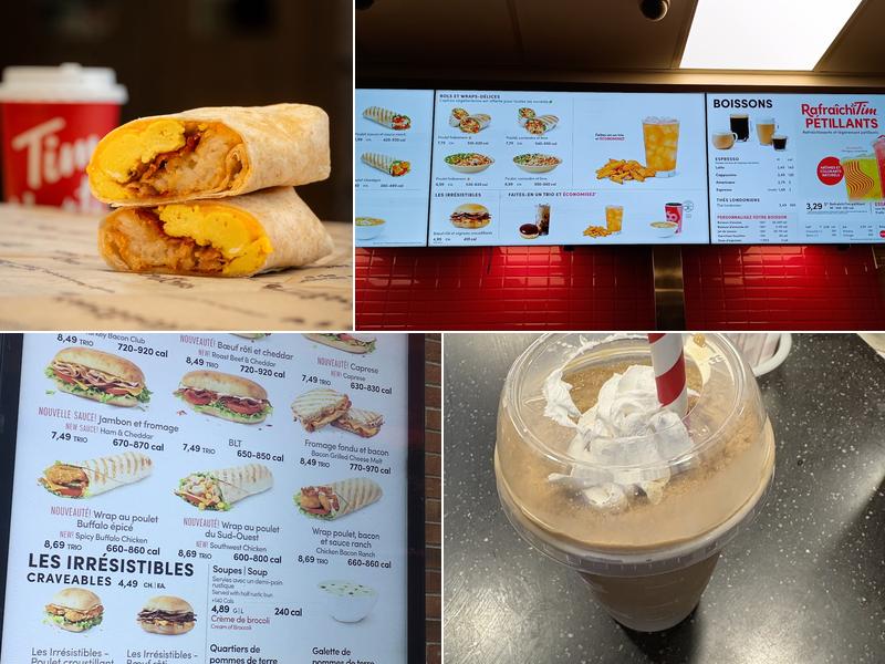 Tim Hortons Menu