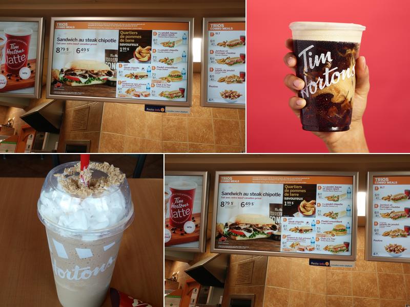 Tim Hortons Menu