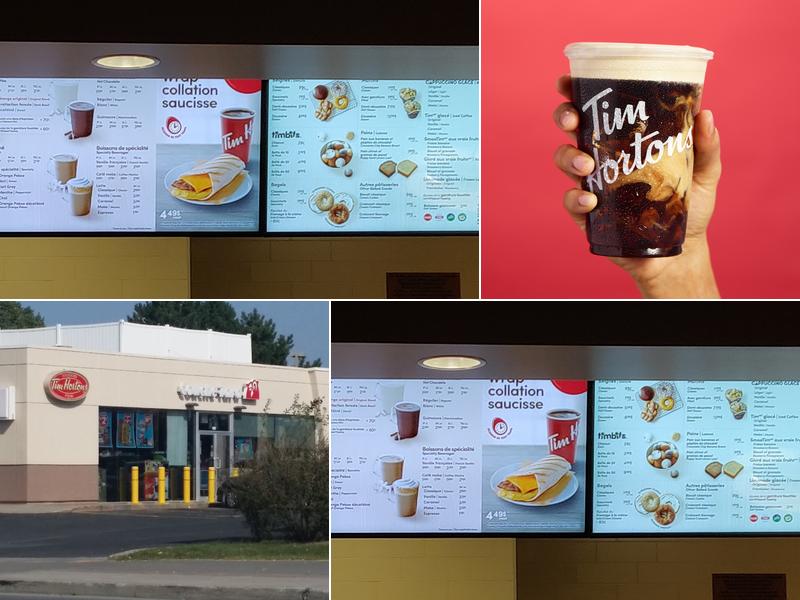 Tim Hortons Menu