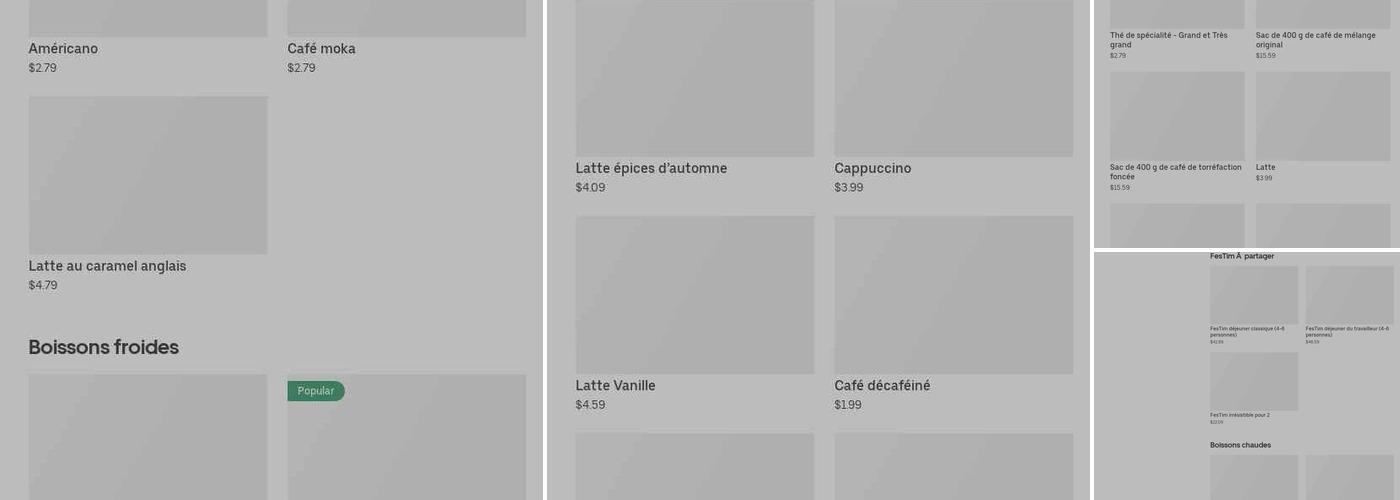 Tim Hortons Menu