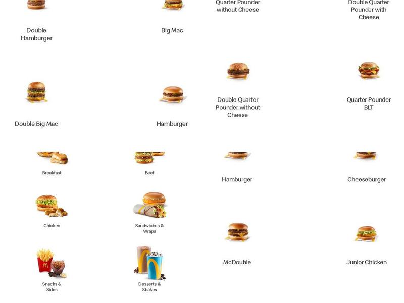 McDonald's Menu