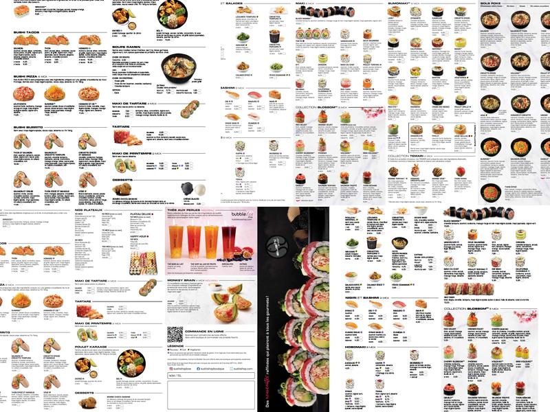 Sushi Shop Menu