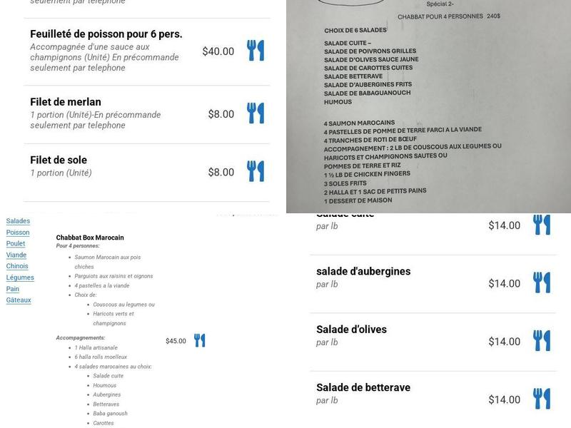 BSTRO Menu