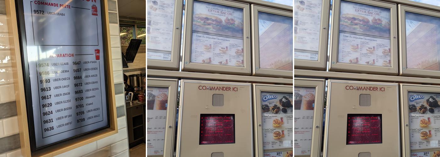 Tim Hortons Menu
