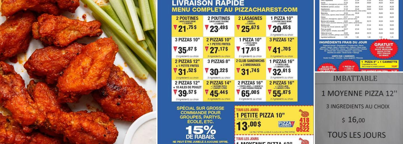 Pizza Charest 2 for 1 Menu