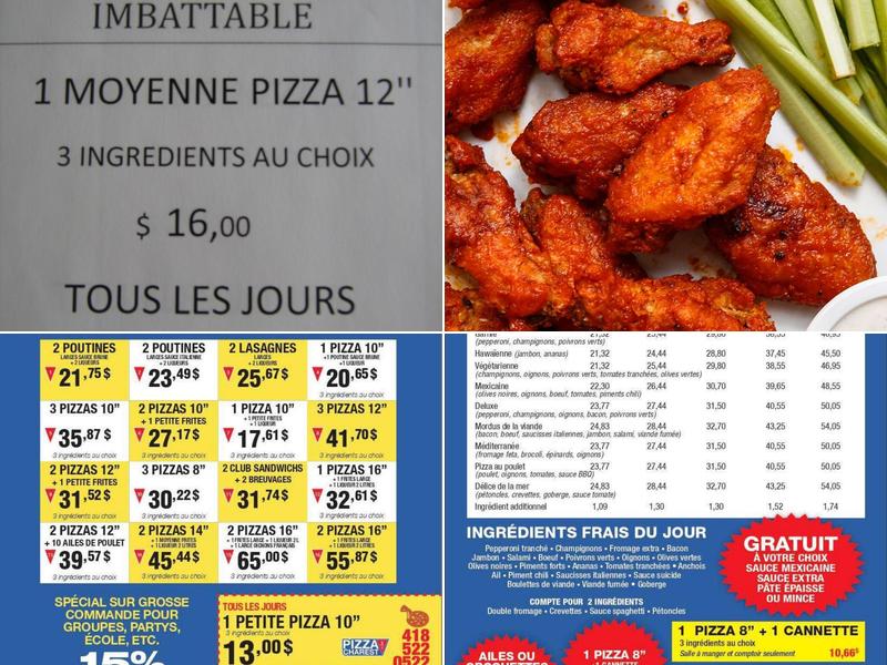 Pizza Charest 2 for 1 Menu