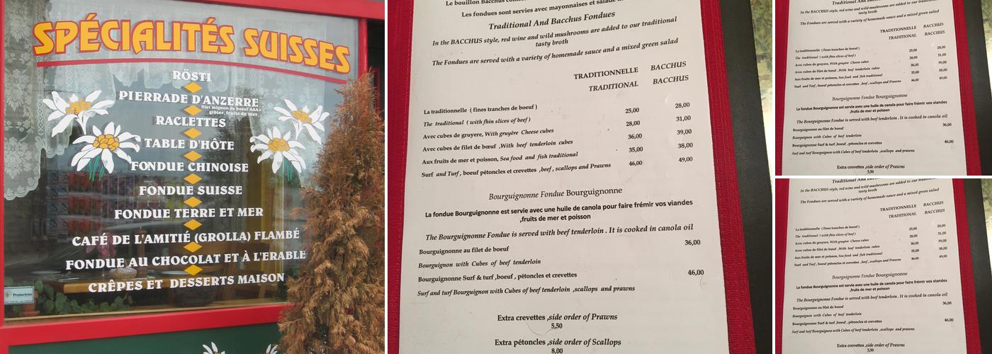 La Grolla Menu
