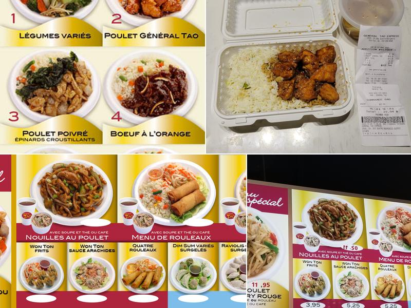Général Tao Menu