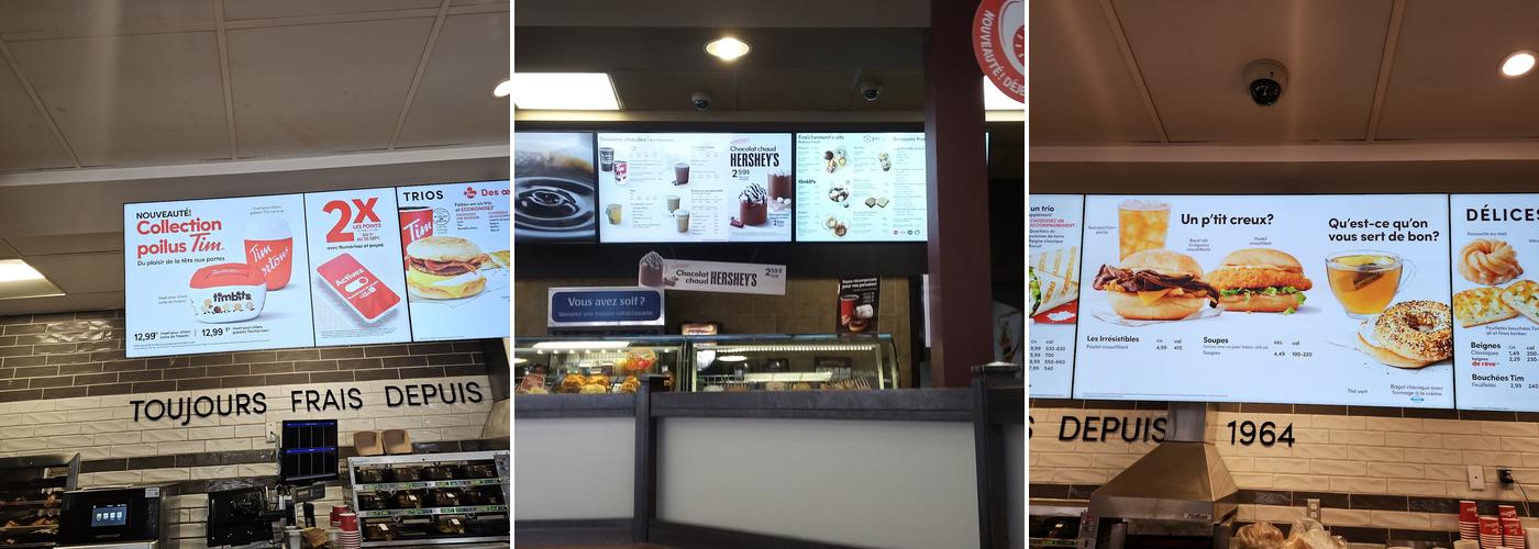 Tim Hortons Menu