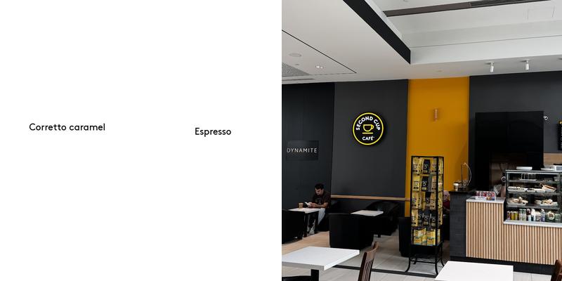 Second Cup Café Menu