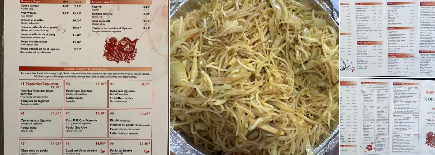 Restaurant Gorgin Menu