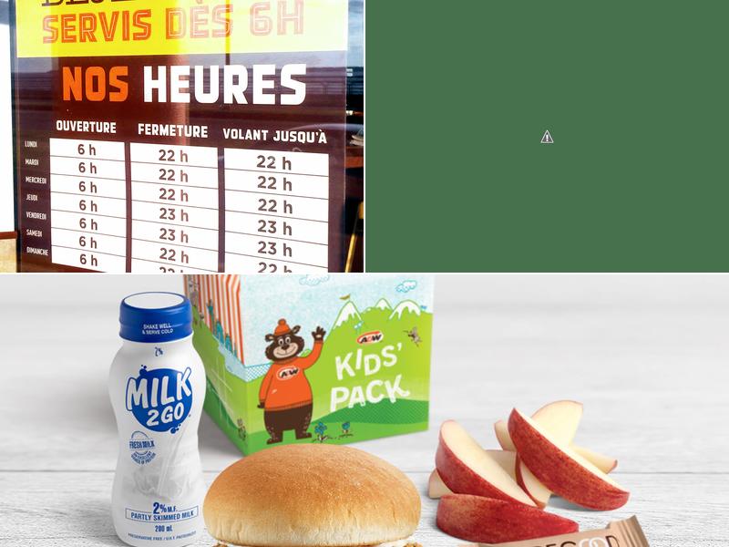 A&W Canada Menu