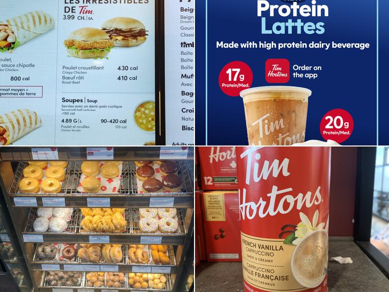 Tim Hortons Menu