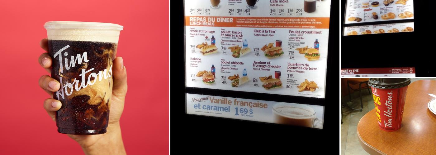 Tim Hortons Menu