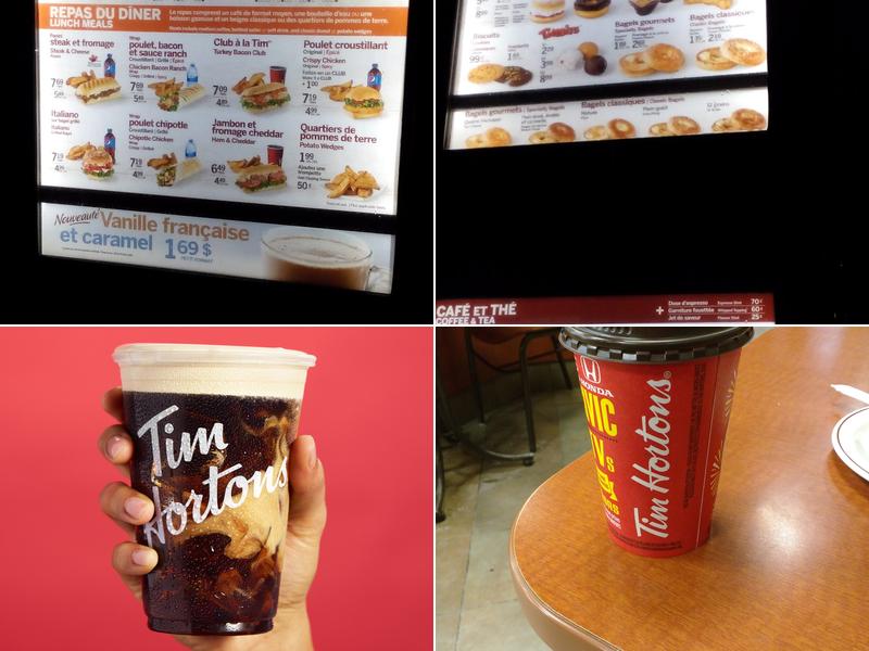 Tim Hortons Menu