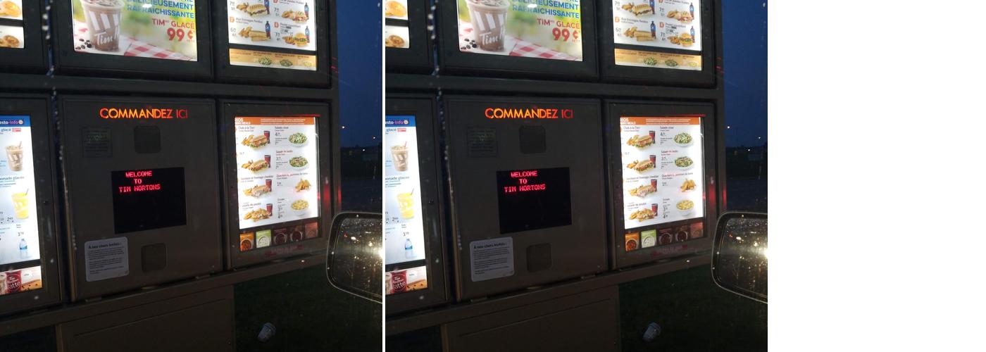 Tim Hortons Menu
