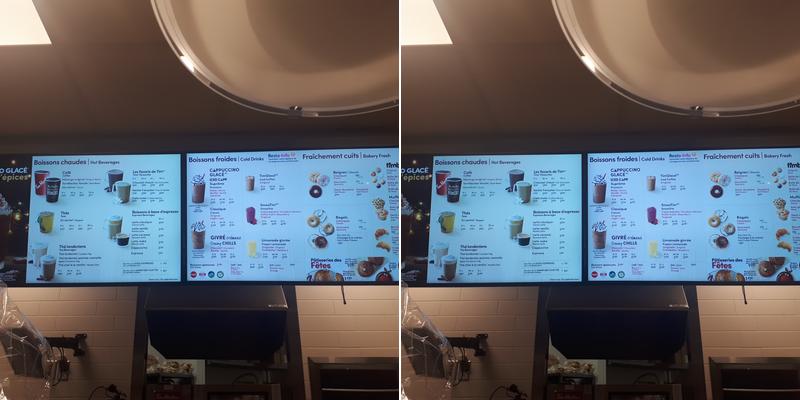 Tim Hortons Menu