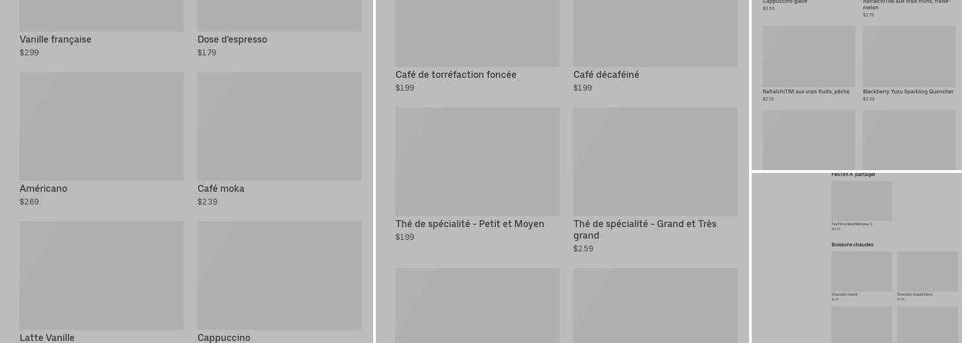 Tim Hortons Menu