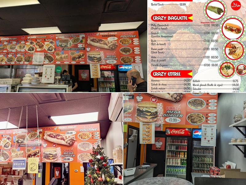 Crazy Falafel Menu