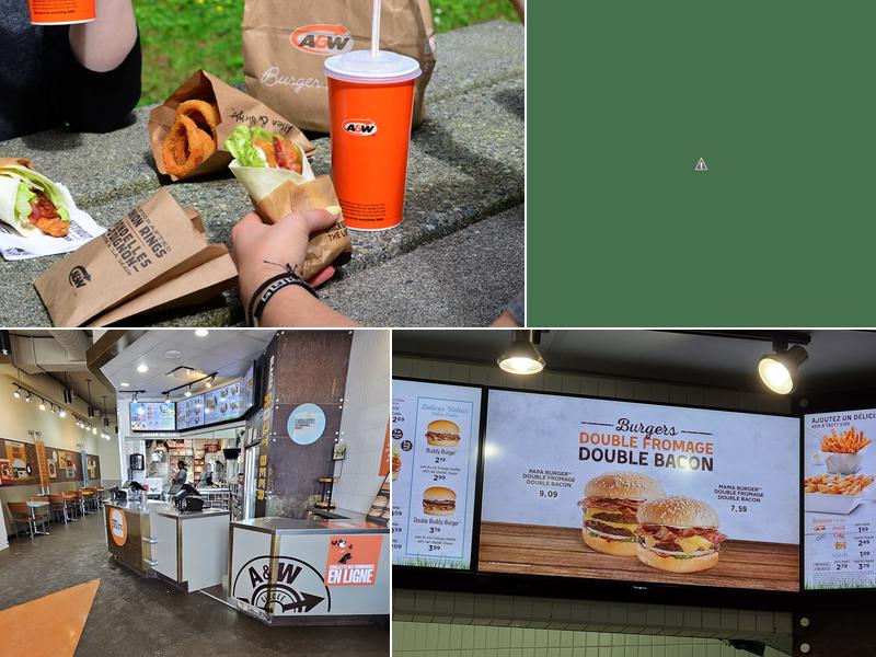 A&W Canada Menu