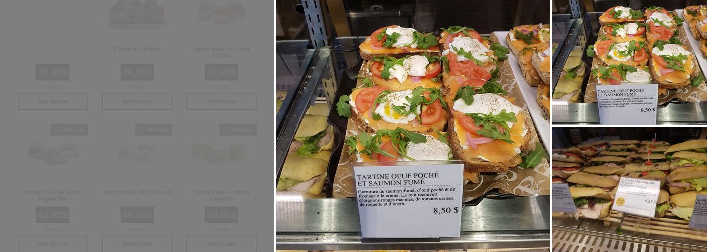 Premiere Moisson Menu