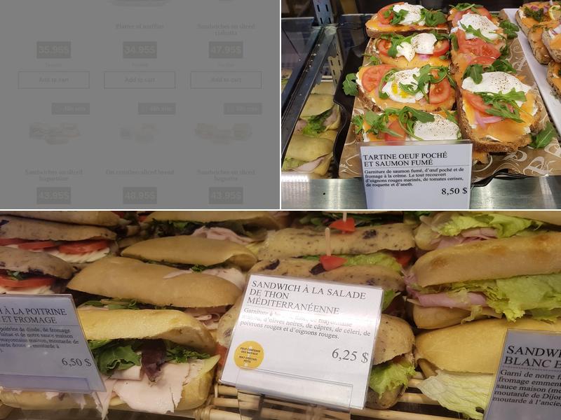 Premiere Moisson Menu