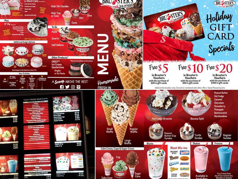 Bruster's Real Ice Cream Menu