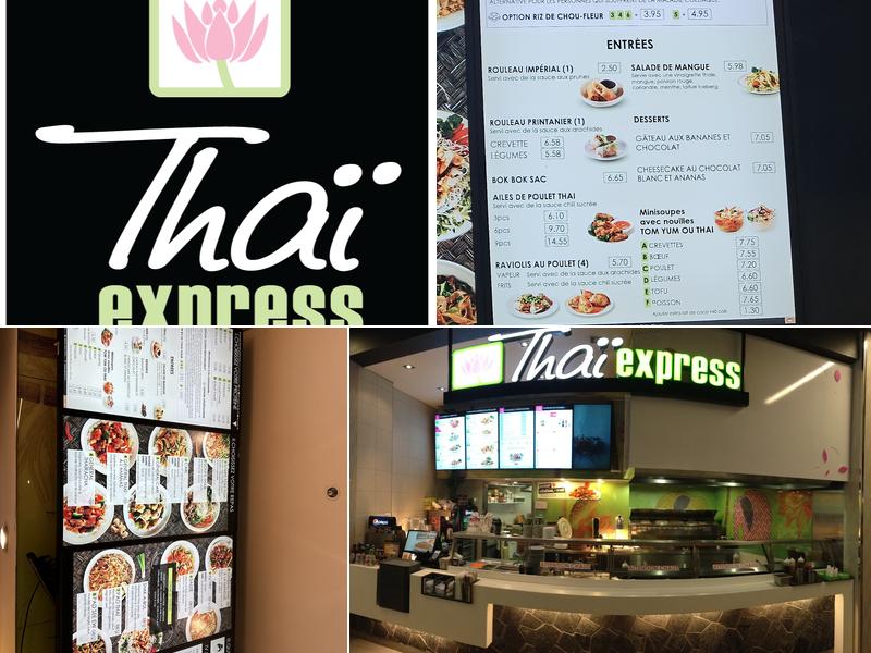 Thai Express Restaurant Sherbrooke Menu