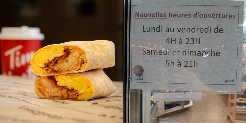 Tim Hortons Menu