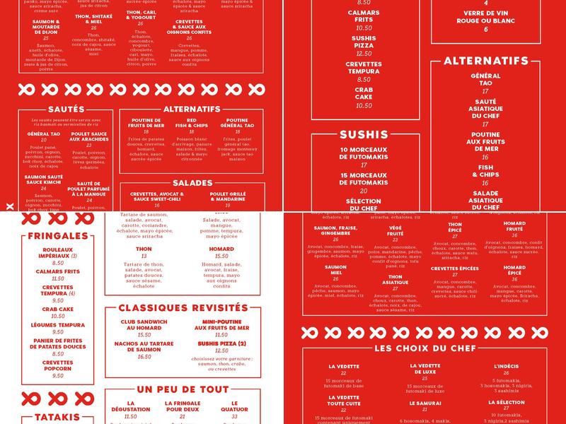 Restaurant Le Rouge Poisson Menu