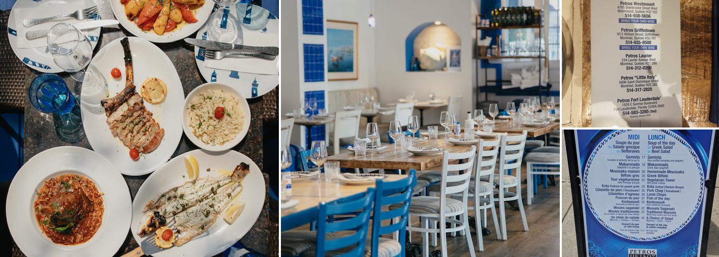 Petros Westmount Menu