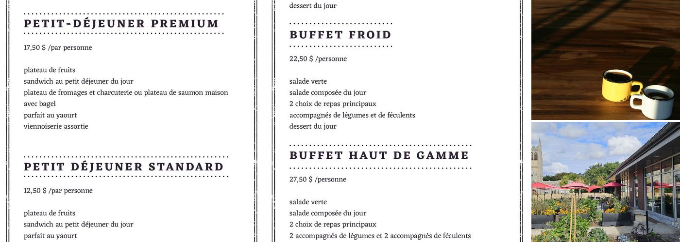Mouton Noir Westmount Menu