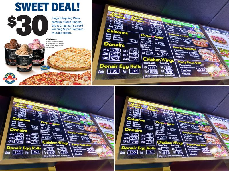 Greco Pizza Menu