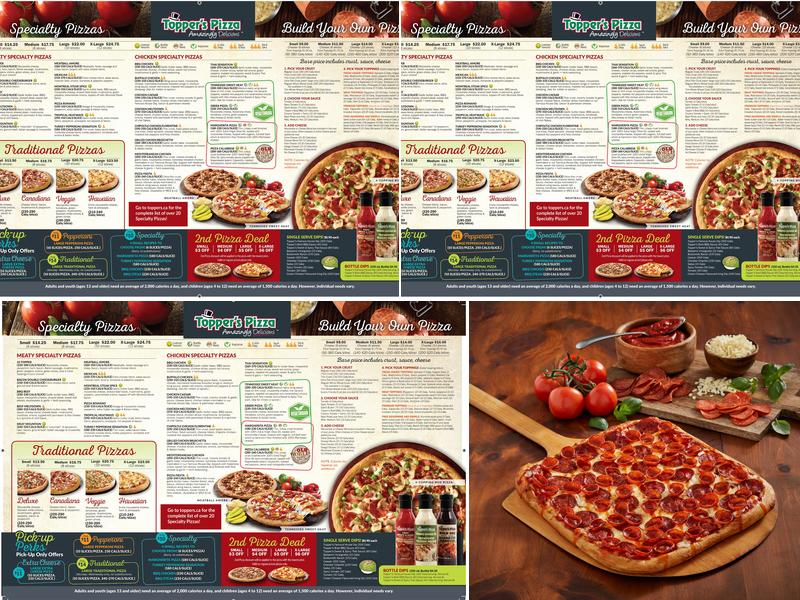 Topper's Pizza - Kirkland Lake Menu