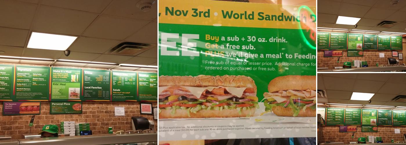 Subway Menu