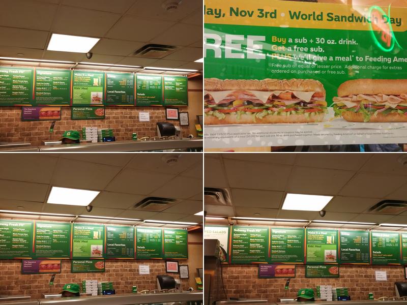 Subway Menu