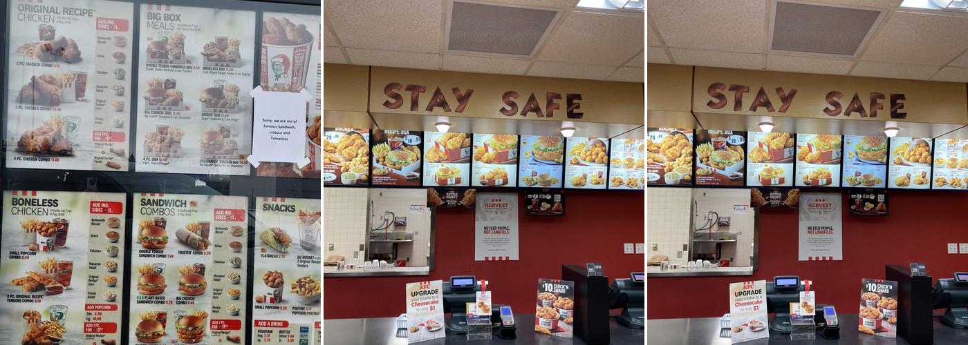KFC Menu