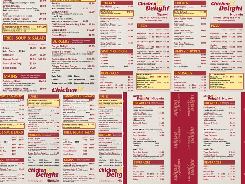 Chicken Delight | Nipawin Menu