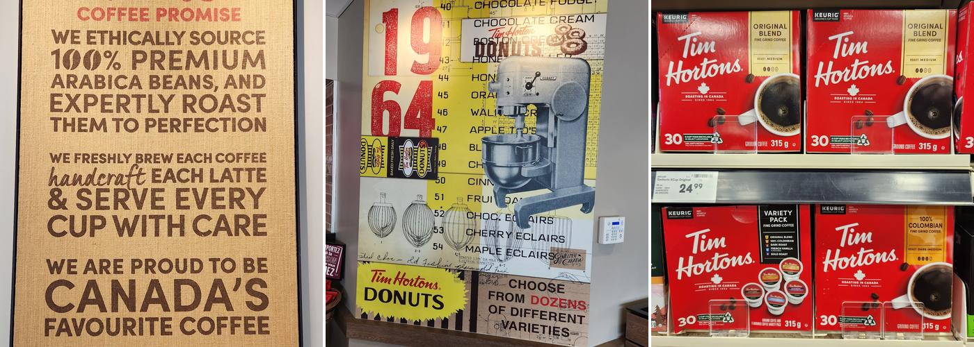 Tim Hortons Menu