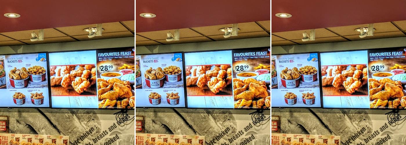 KFC Menu
