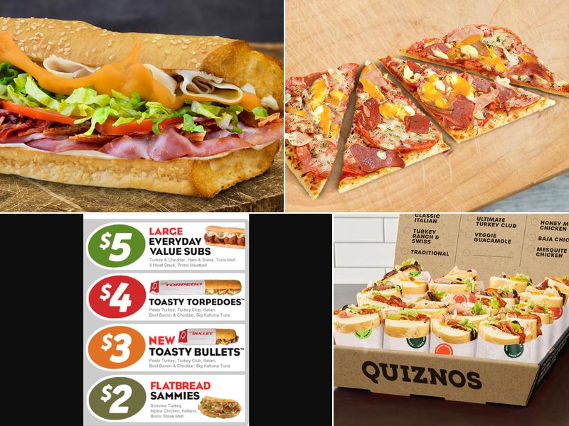 Quiznos Menu
