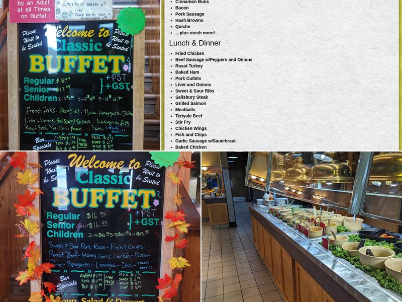 Classic Buffet Company Menu