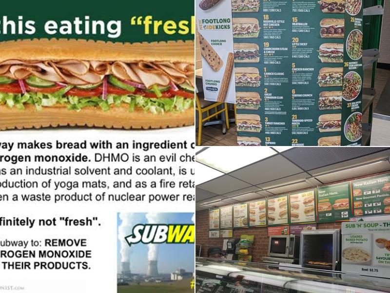 Subway Menu