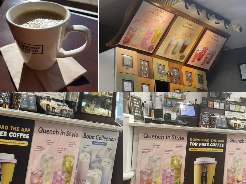 Second Cup Café Menu