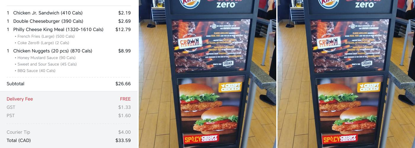 Burger King Menu
