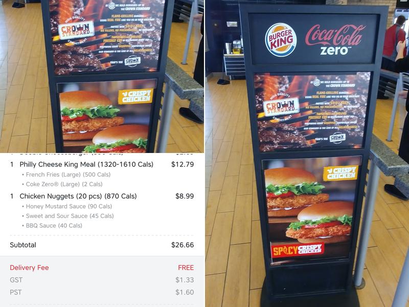 Burger King Menu