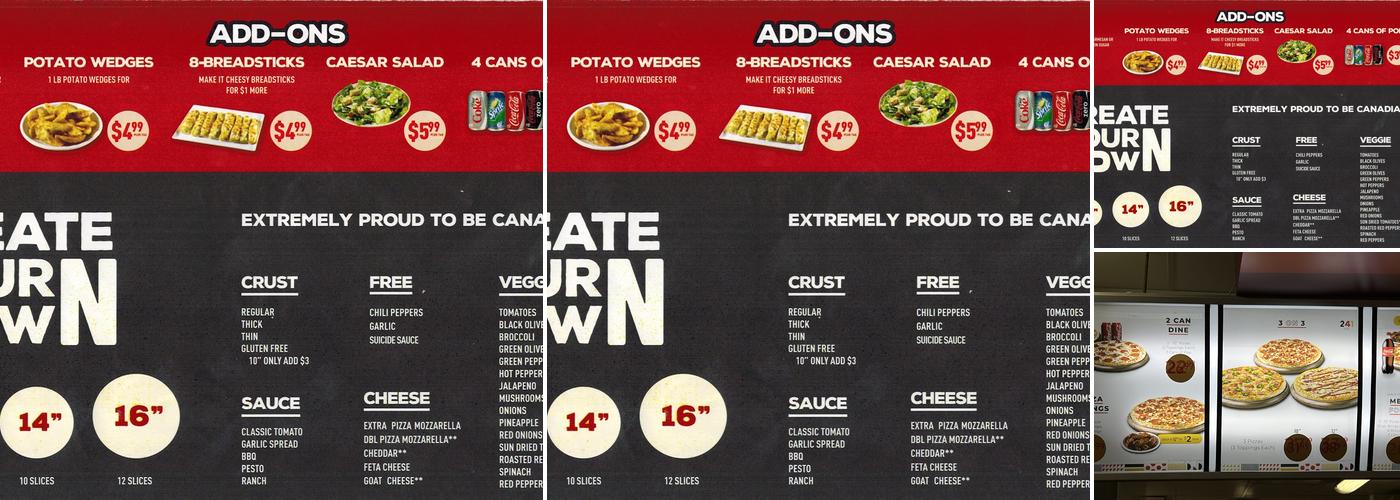 241 PIZZA Menu